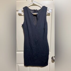 Bebe Little Black Dress – Size S/P – Sleeveless with Gold Bar Detail